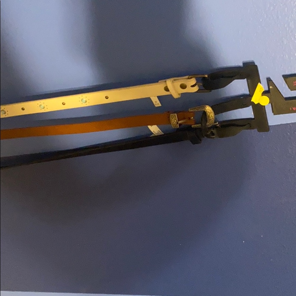 Black brown and white belt